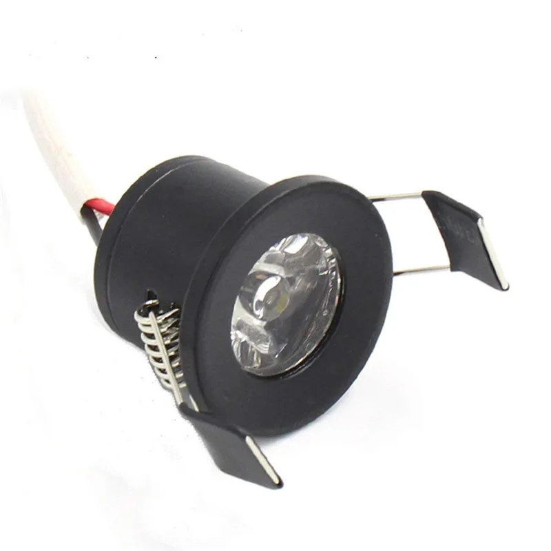 Factory price back color 3000k mini 1 watt jewelry showcase spot light