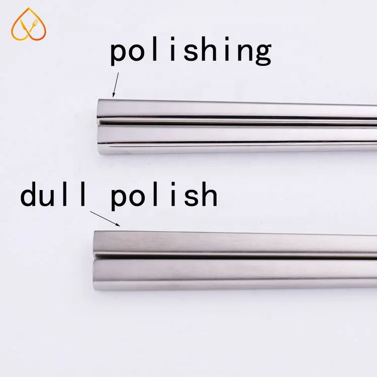 Red  reusable gift set Chinese style Korean wedding 304 stainless steel wholesale chopsticks