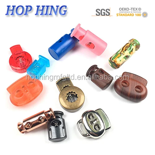 High Quality Wholesale Design Cylinder Shape 3.0mm plastic Stopper/ paracord Lock/ plastic code lock