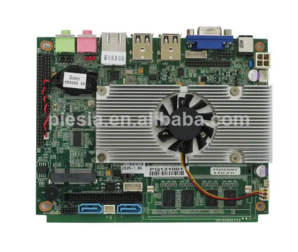 мини- itx материнская плата intel чипсет d525 платы один канал gigabet карты