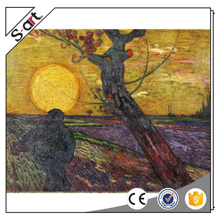 Wheat Field with Cypresses van gogh landscape painting