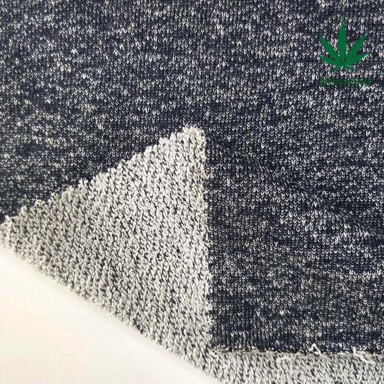 
55% hemp 45% organic cotton blends hemp clothing fabric in stock 