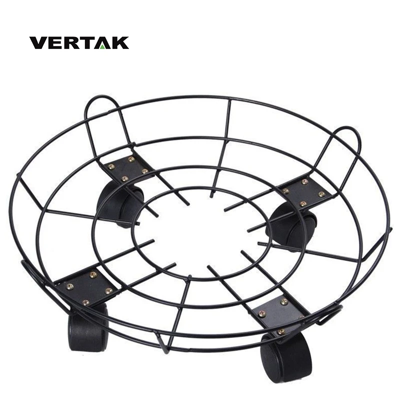 VERTAK round transport ,good quality flower trolley , plant pot roller with 4 wheel