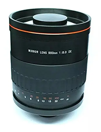 JGJ OEM Custom 900mm F8.0 Mirror Lens for T2 Mount DSLR Camera