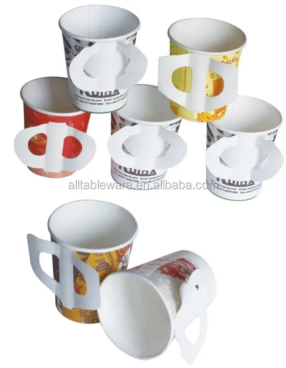 handle paper cup,paper cup with handle