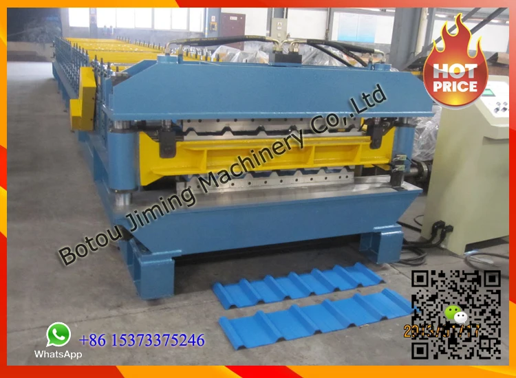 Ukraine Style Doble Deck Glazed Tile And Trapezoidal Roll Forming Machine