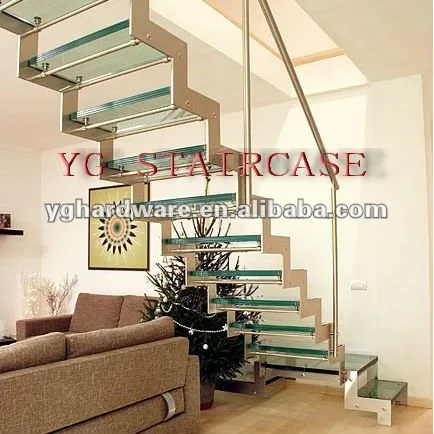современные закаленное стекло лестница 9004-24