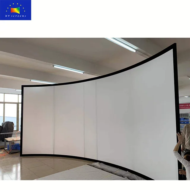 XYScreen 180 degree curved projection screen with 6m Length and 5m radius