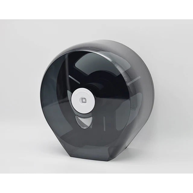 Funny smiling face bathroom thicken plastic clear black wall mount toilet roll paper towel tissue holder