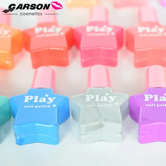 
Best selling kids nail polish non toxic waterbased peel off stars nail polish sets for children 18 bottles 