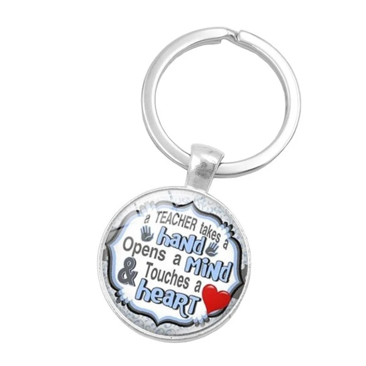 Wholesale Personality Cheap OEM Silver Stainless Steel Custom Printed Keychain With Logo