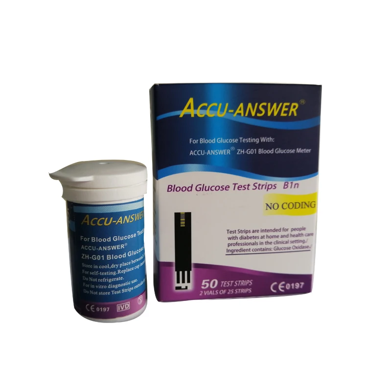 Diabetic test strips suppliers Accu Answer blood glucose test strips