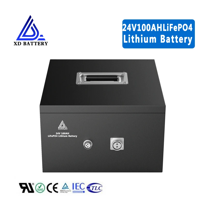 Cheap price 24 volt lithium ion nimh 24v 100ah lifepo4 battery for rv ev car yacht fishing boat