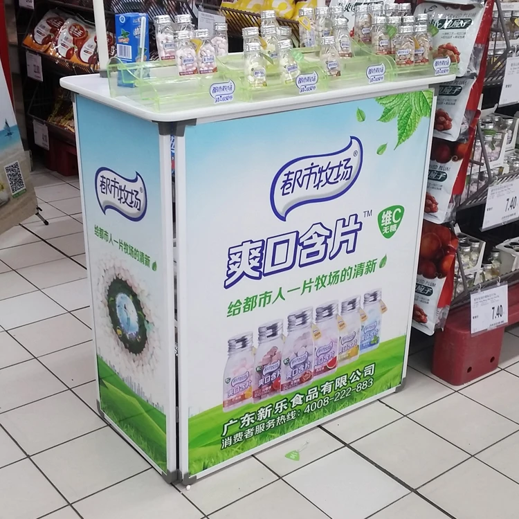 Китай (материк) qupermarket стол для рекламы, стенд счетчик