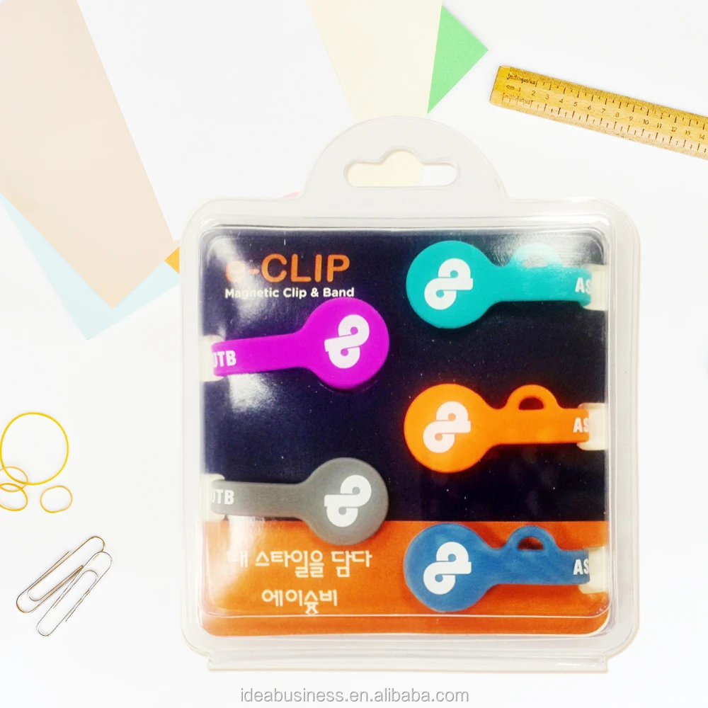 Soft silicone earphone cable cord organizer can be key organizer/ Magnetic Twist Ties