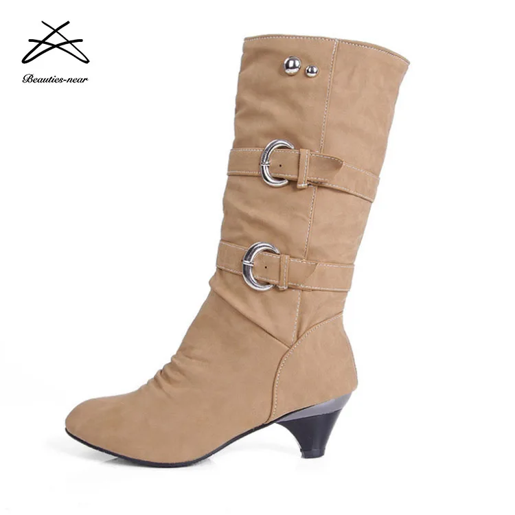 2018 latest design pretty women shoes ladies half boots ankle boot in China