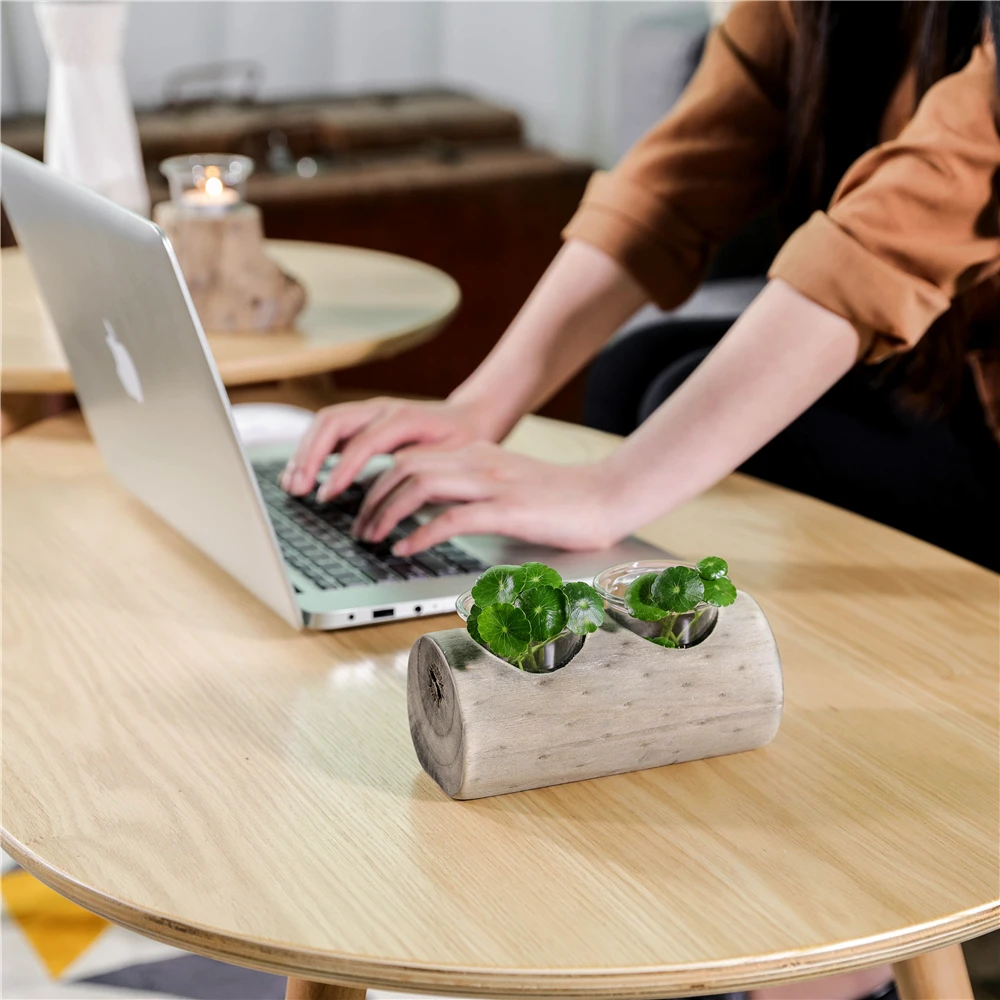 Simple Design Home Store Decoration Gift Wooden Candle Holder stand Candlestick