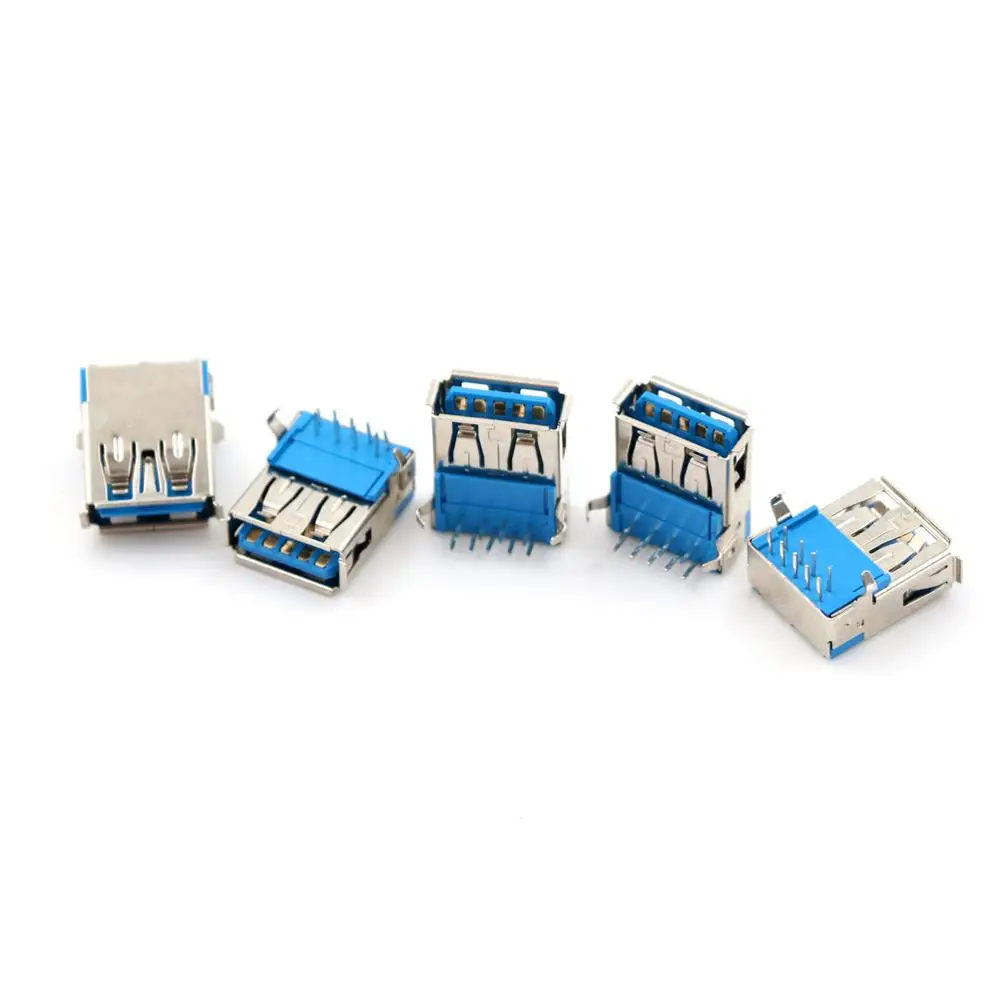 Free sample USB 3.0 Female Soldering Connector For PCB