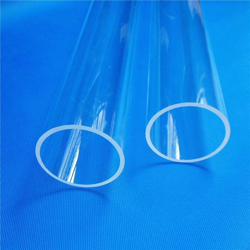 Large Diameter High Purity Quartz Tube With Flange