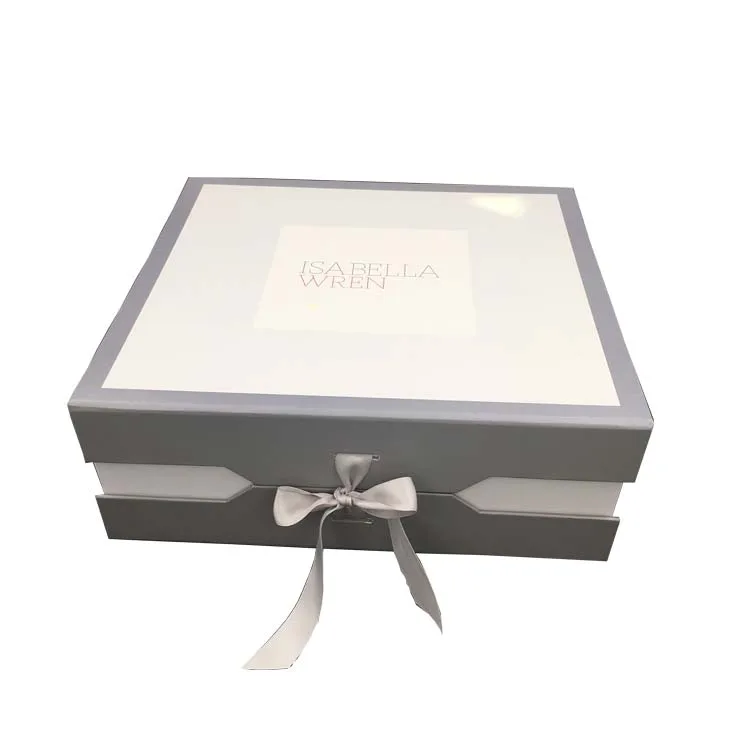 Custom made luxury clothing packaging box wedding dress suits hand bags paper box
