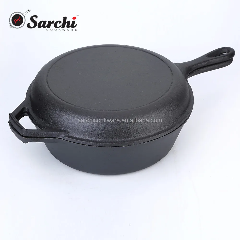 Cast Iron Combo Cooker Pan and Skillet