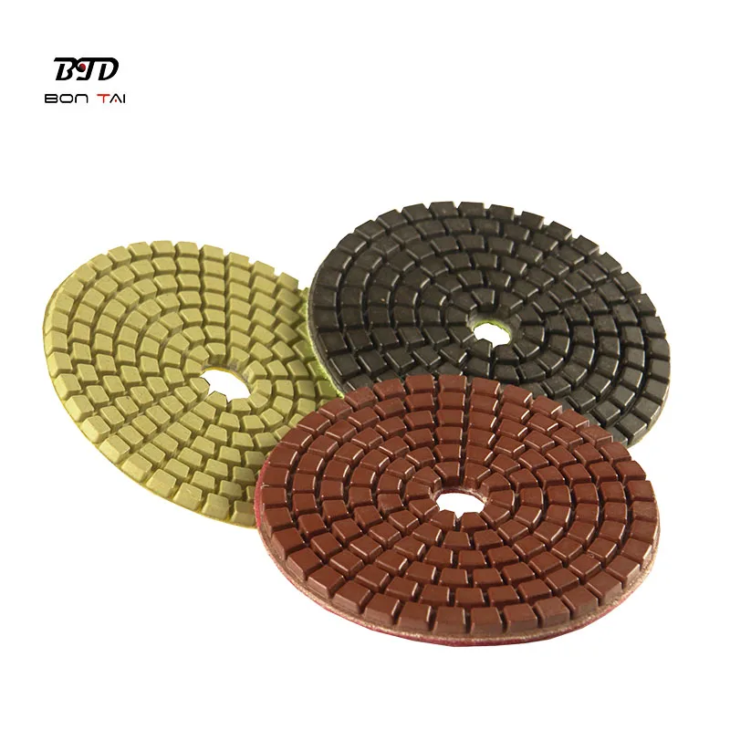 
4inch Diamond Dry Resin Polishing pads Granite Marble Concrete Stone 