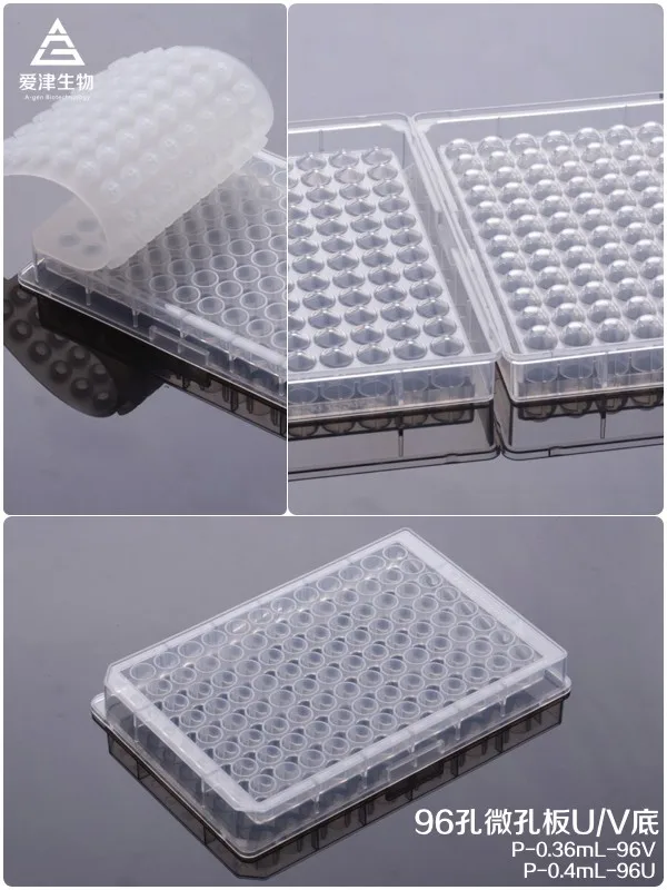 PP material Disposable Round 96/48 Deep Well Plate for DNA/RNA extraction (Lab consumable )