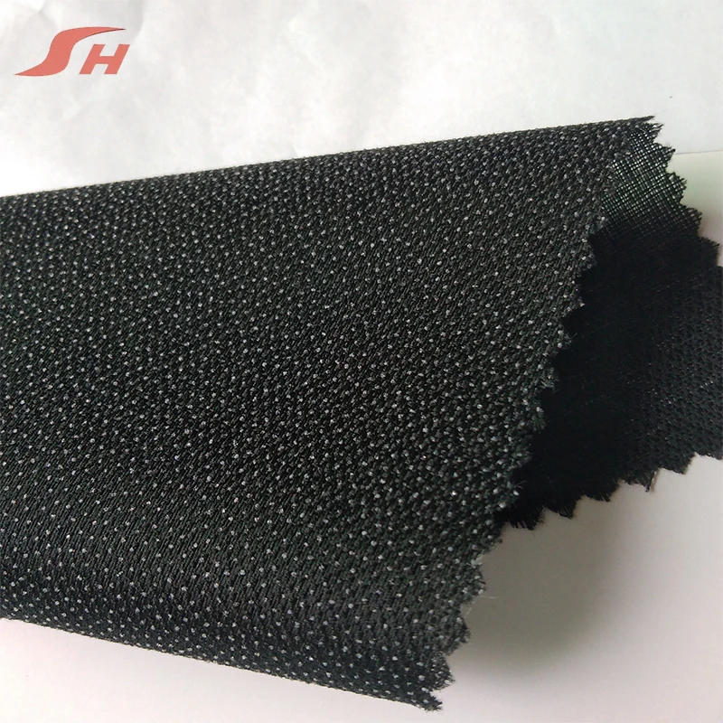 Superior quality plain weave hot melt adhesive woven clothing interlining