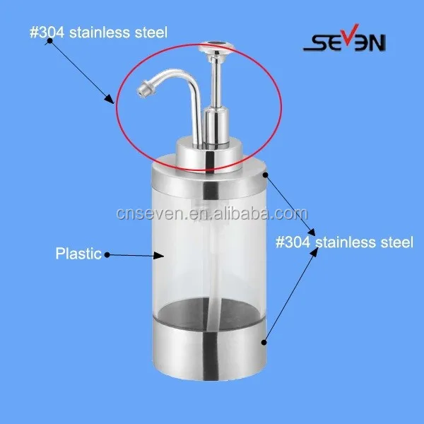 8 oz Cobalt Transparent Glass Lotion / Soap Dispenser with Stainless steel Pump