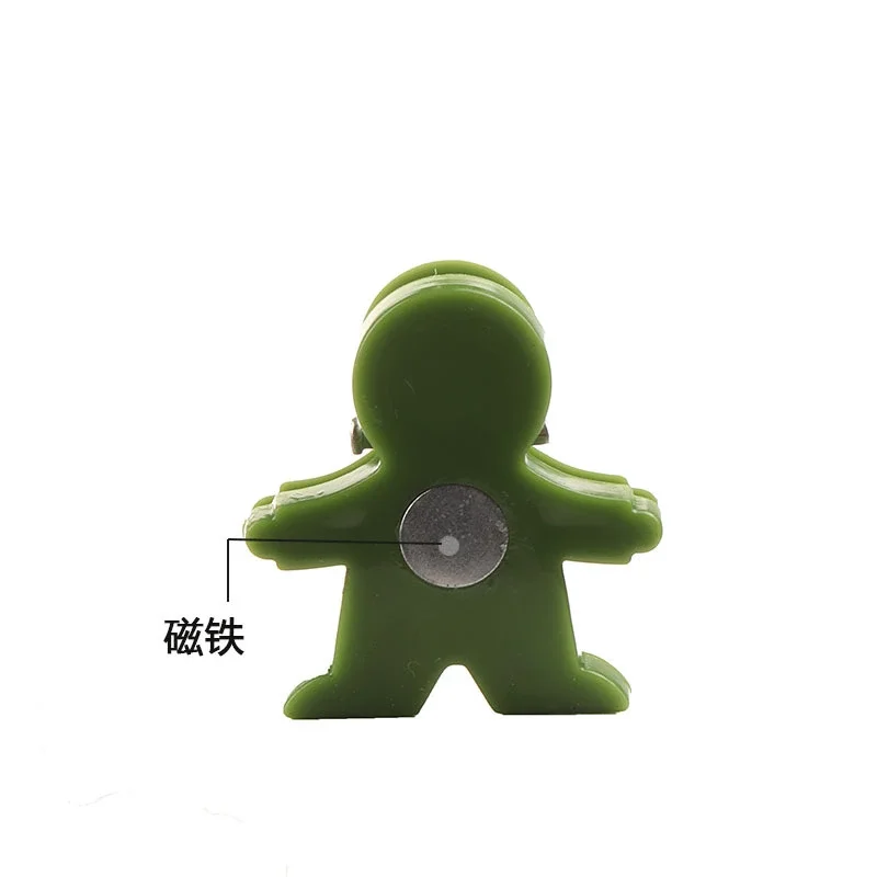 Cute magnet clips humanoid colorful cartoon holder for office stationery