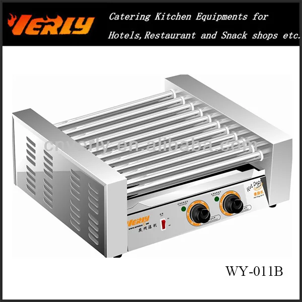 коммерческая автоматическая хот-дог гриль с 11 ролика