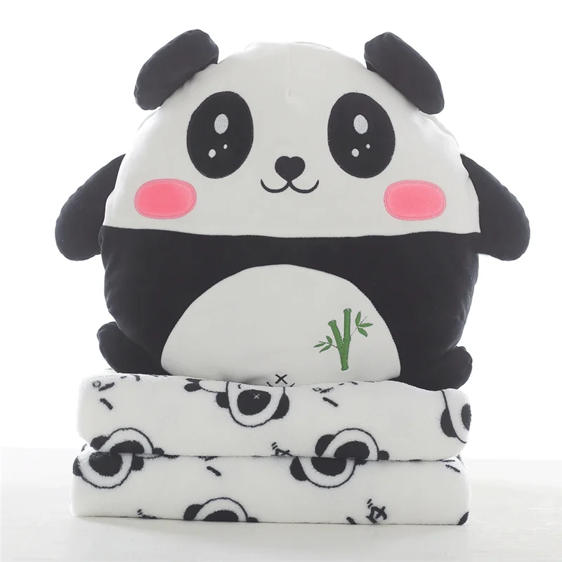 
3 in 1 blanket pillow hand warmer panda hand warmer pillow with blanket panda plush toy 