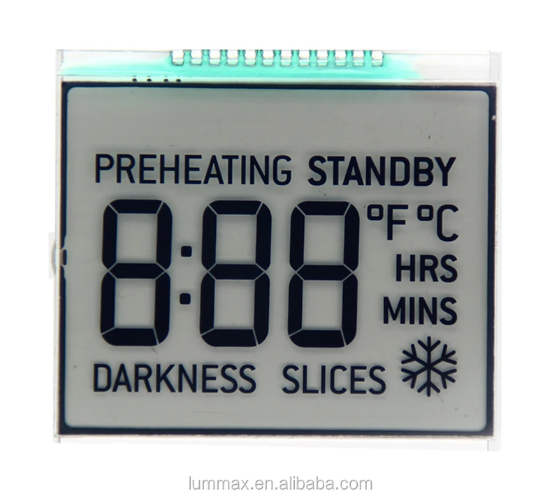 
Super wide Temperature 7 segment LCD Display 