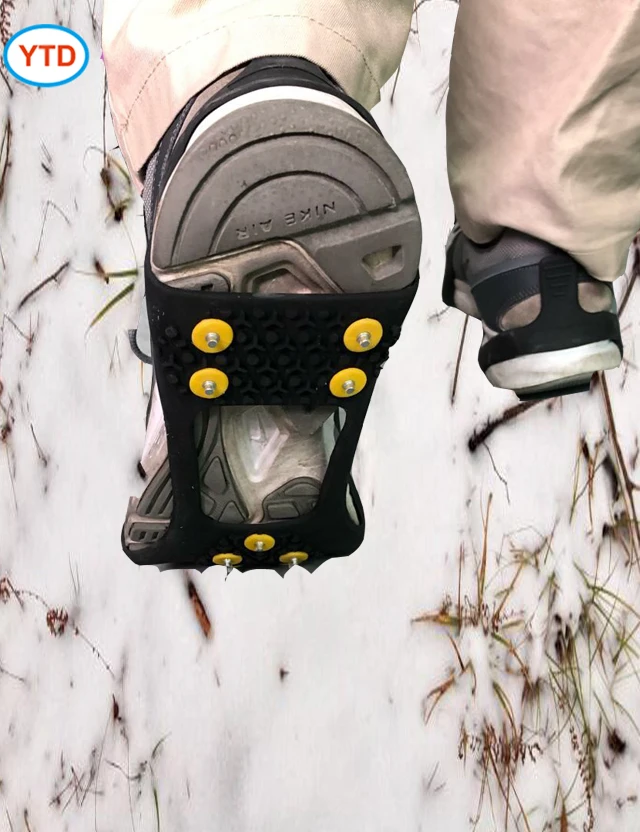 Зимние бутсы Ice Тяговый Захваты Non-Slip металлическими шипами для всей