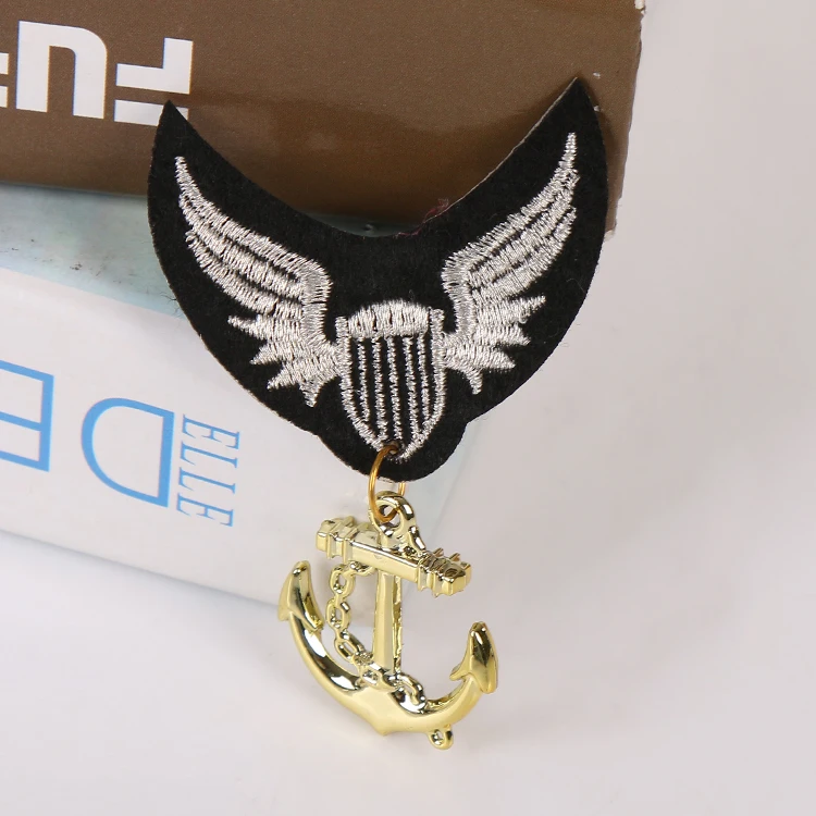 police metal pakistan army cap saudi emblem gold pilot wings rainbow pin oval embossed logo furniture badge emblem star wallet