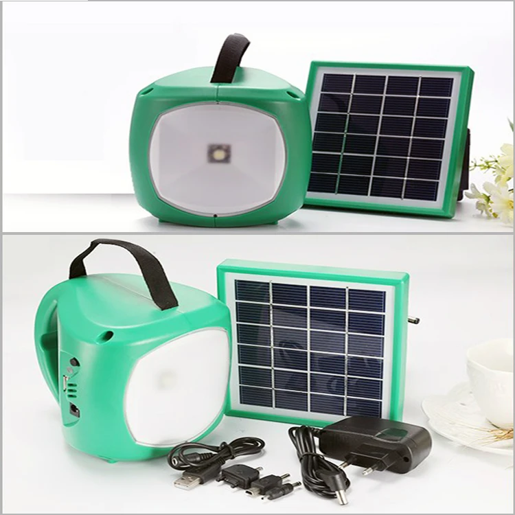 Уличная Водонепроницаемая панельная лампа с FM-радио, перезаряжаемый фонарь на солнечной батарее для кемпинга