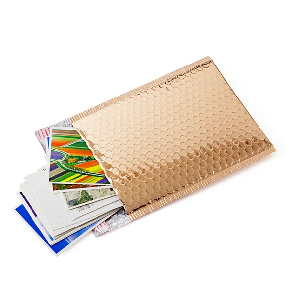 
Wholesale light rose gold envelopes bubble bags for clothes 