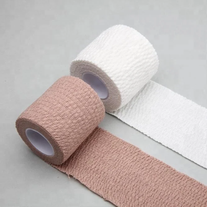 Cotton Cohesive bandage,self adhesive bandage, elastic sports bandage with latex/ latex free