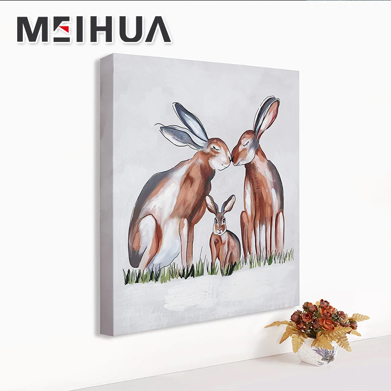 Wholesale animal 3D oil painting wall art on canvas