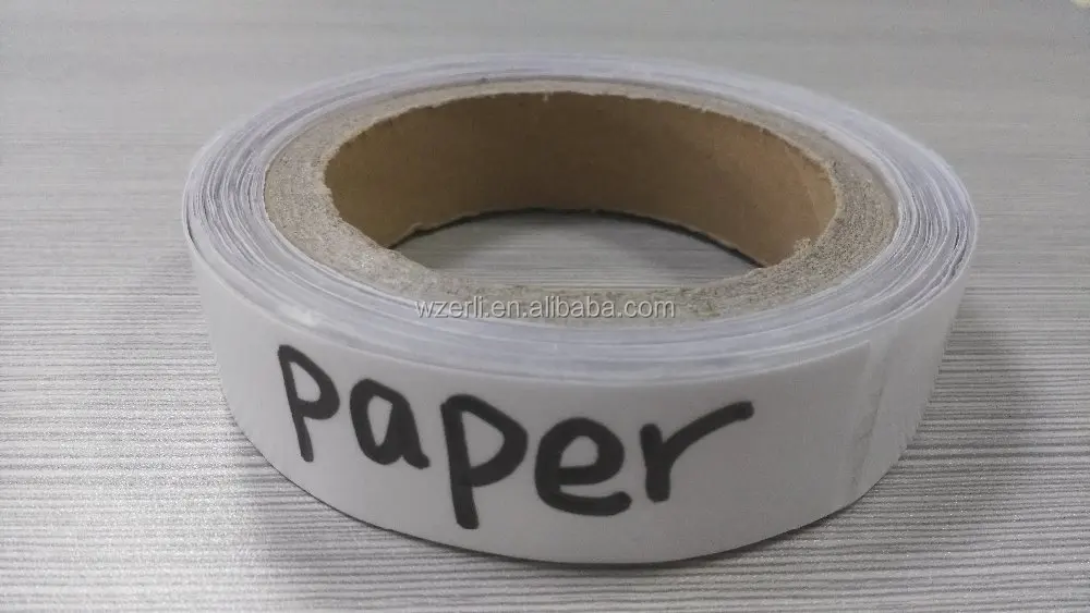 Flat carrying handle tape roll decor white paper for transporting bulky and heavy items