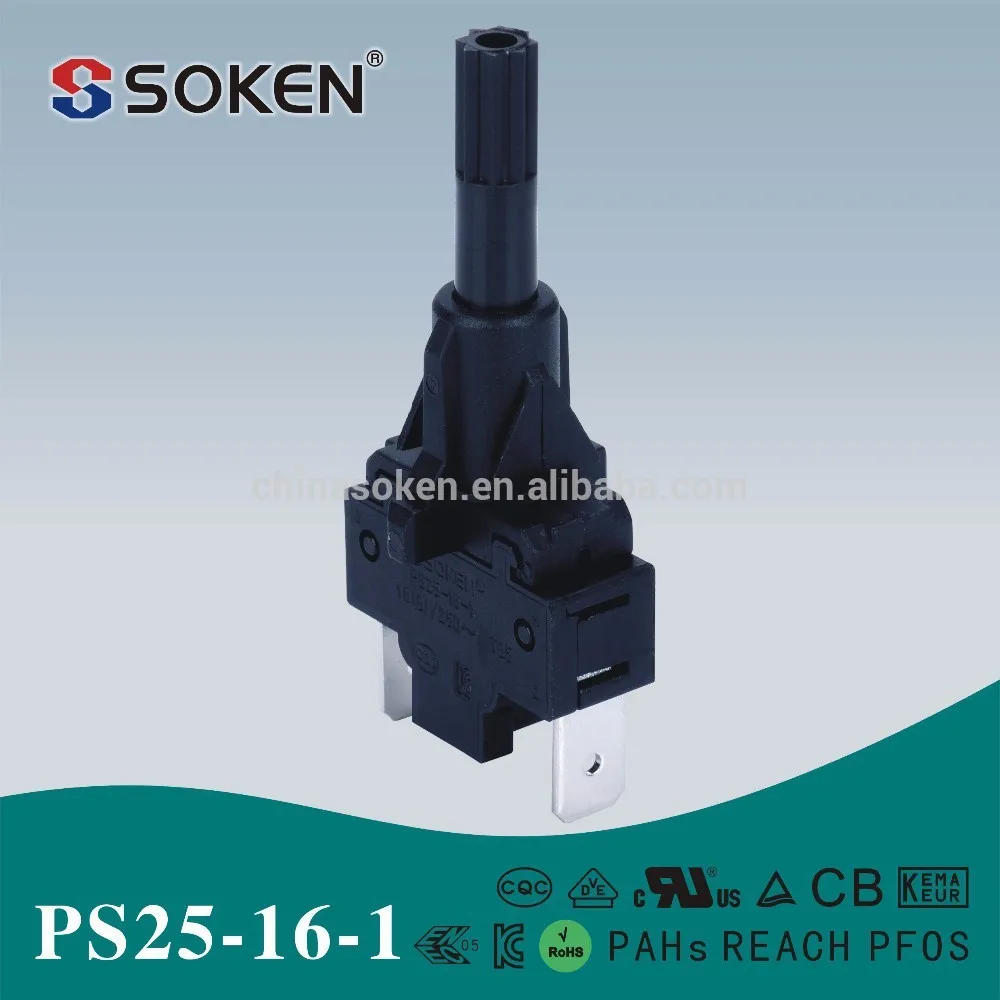 Soken бытовой техники небольшой подогреватель масла кнопочный переключатель бытовой техники небольшой 250VAC PS25-16-1 1 полюс