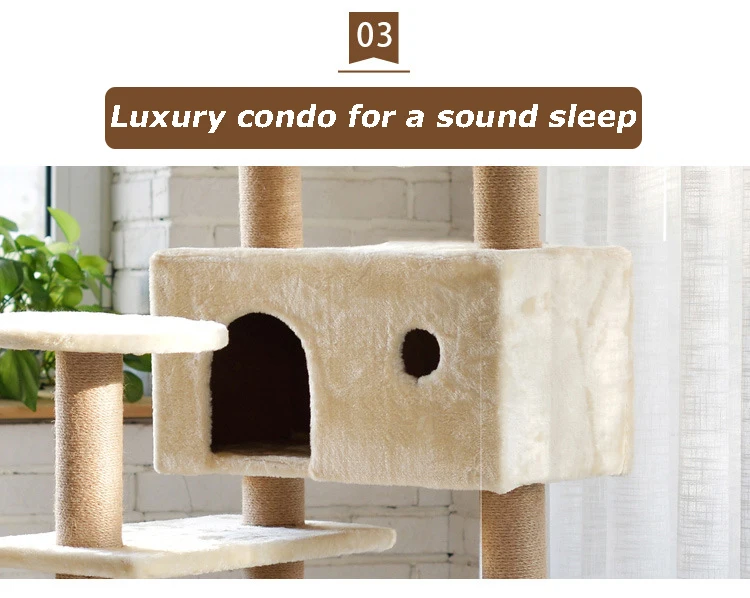 
Cat Activity Tree with Scratching Posts cat tree tower 