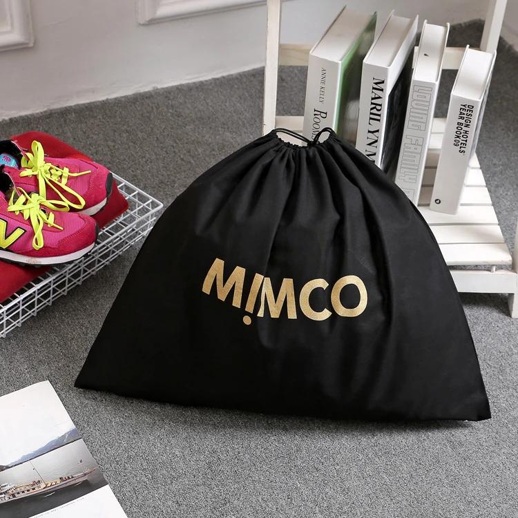 Custom Package Sling Pouch Cotton dust cover bag Drawstring Customized