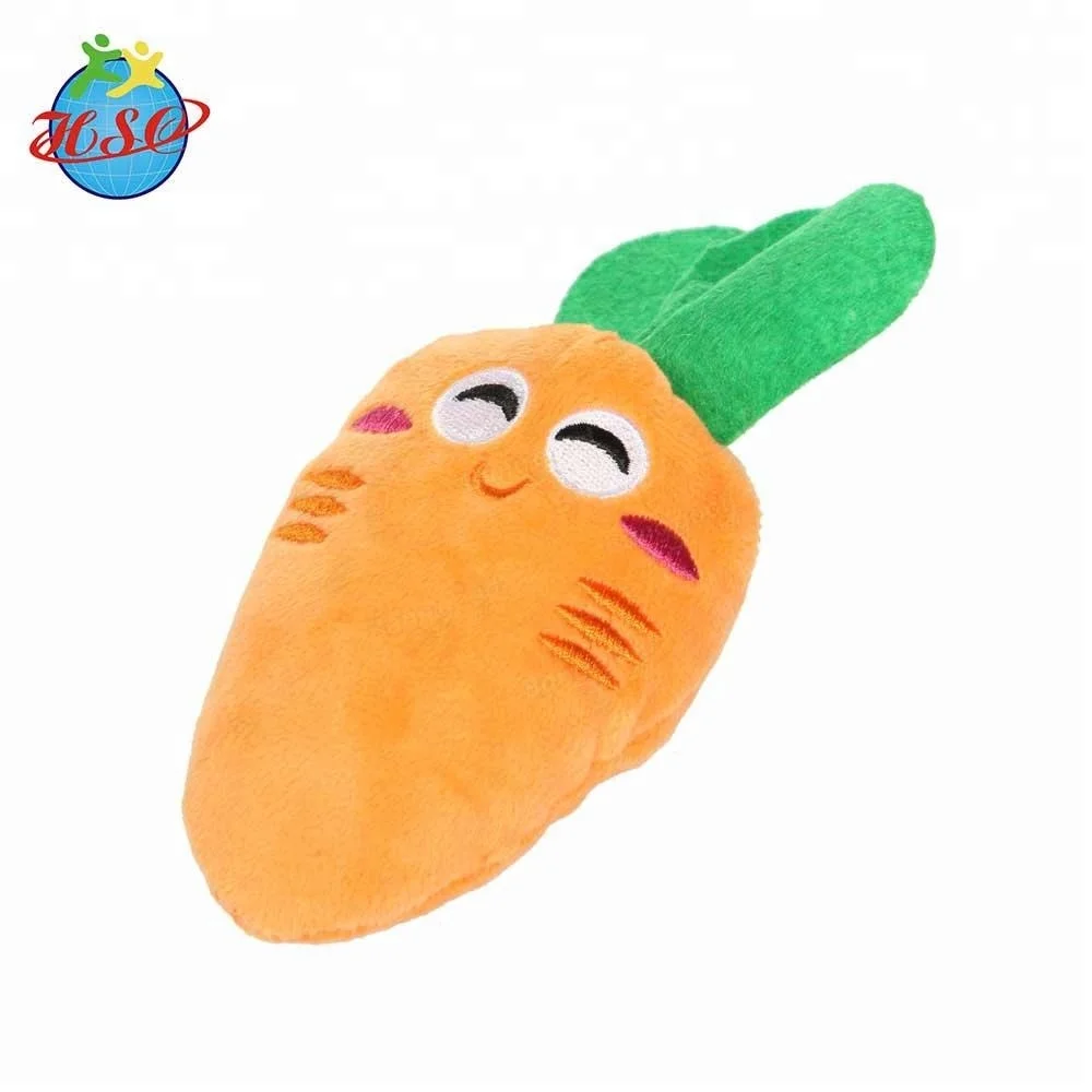 Vegetable and fruit shape kids educational toys stuffed carrot plush toy