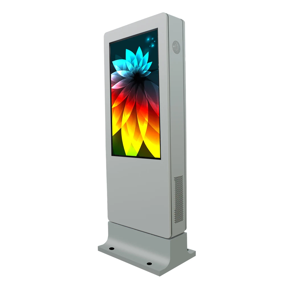49 inch outdoor lcd advertising player waterproof outdoor digital signage floor stand lcd touch screen advertising