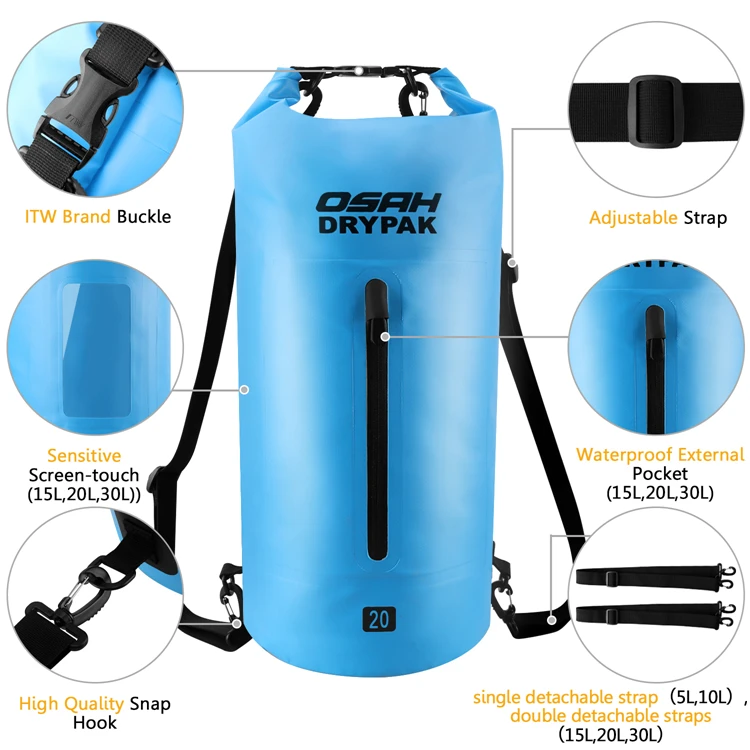 Waterproof PVC Tarpaulin 5l 10l 20l dry bag