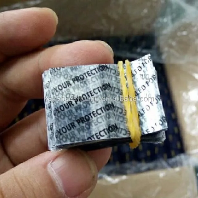 Sealed for your protection labels, shrink cap seal, cut shrink bands