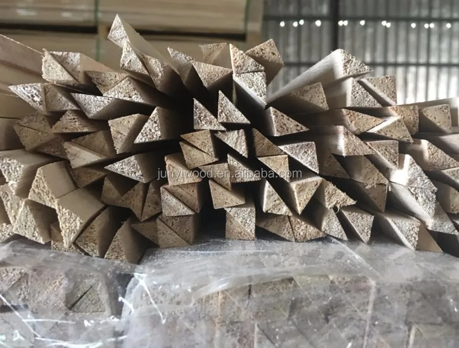 triangle square sticks, wooden triangular strip