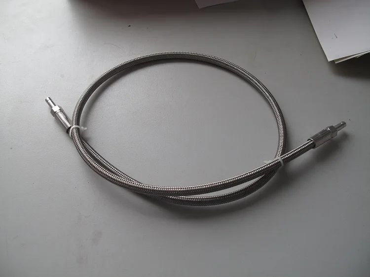 stainless steel wire braid hose refrigeration flexible hose PTFE butane hose