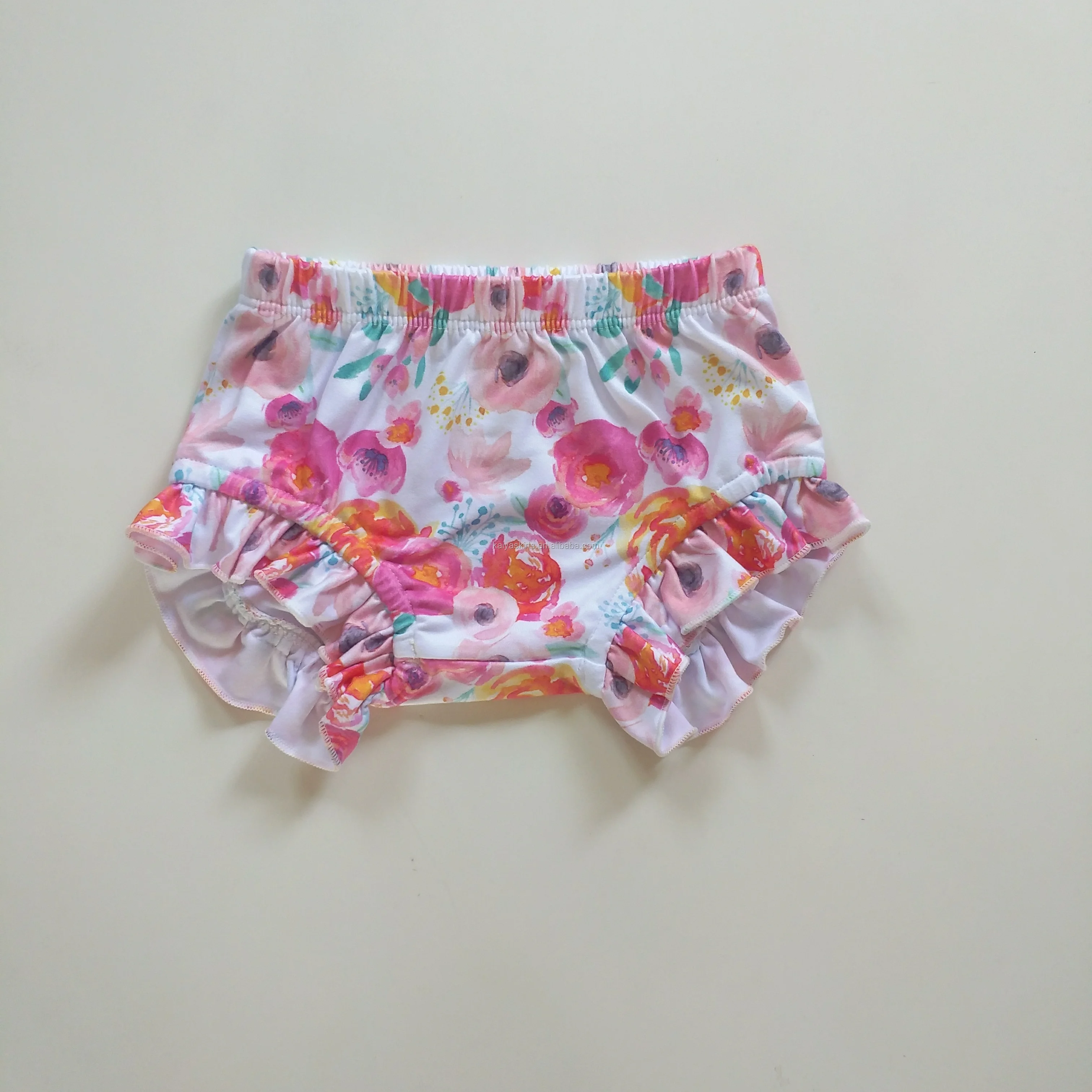 OEM Wholesale Multiple Colors Shorts Baby Ruffle Bummies Girls Clothing Set
